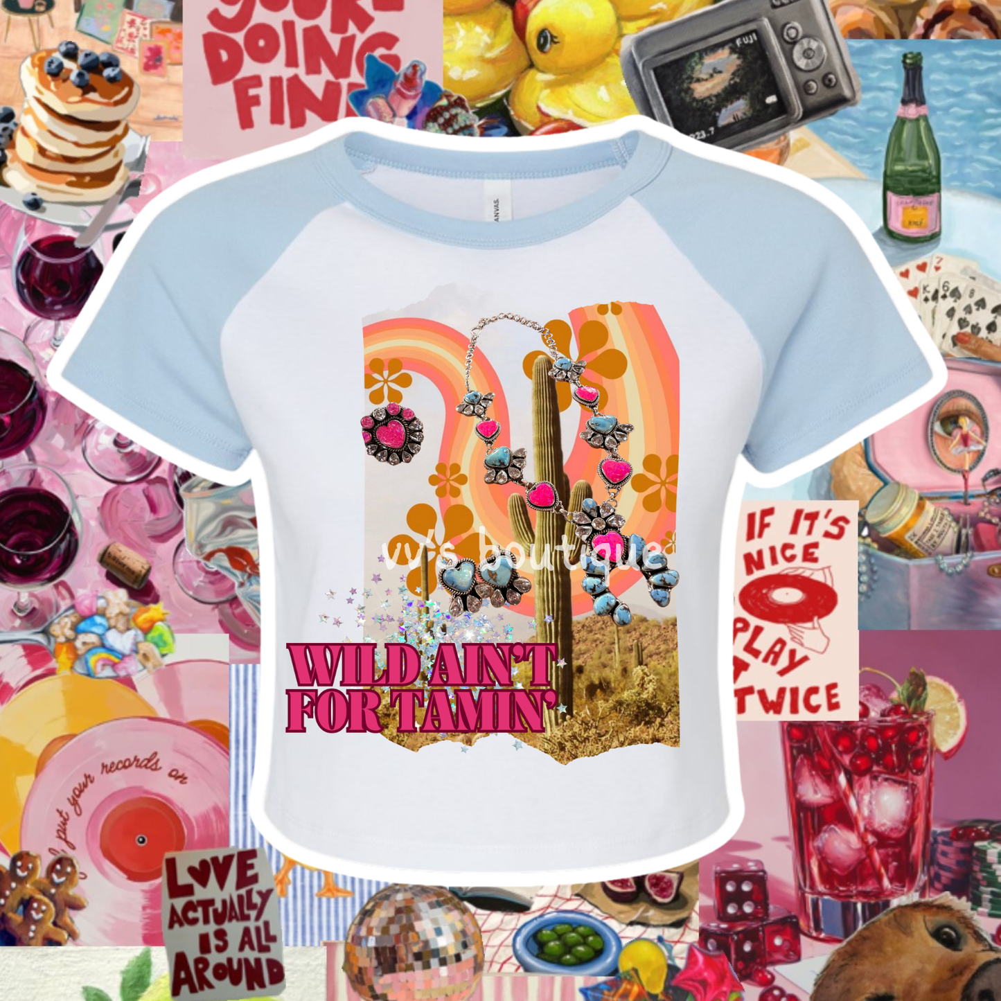 Wild Aint For Tamin Baby Tee