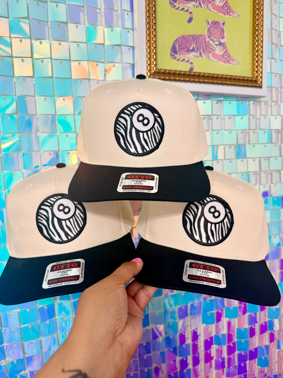 Zebra 8 Ball Hat