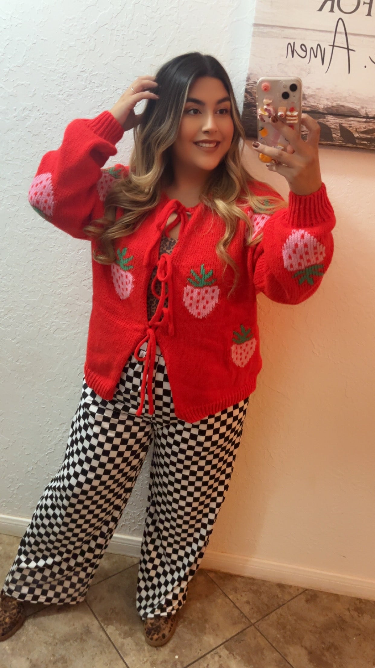 Strawberry Cardigan