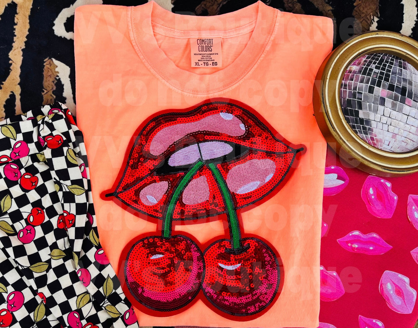 Cherry Lips Patch Tee