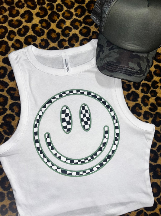 Checkered Smiley Tank