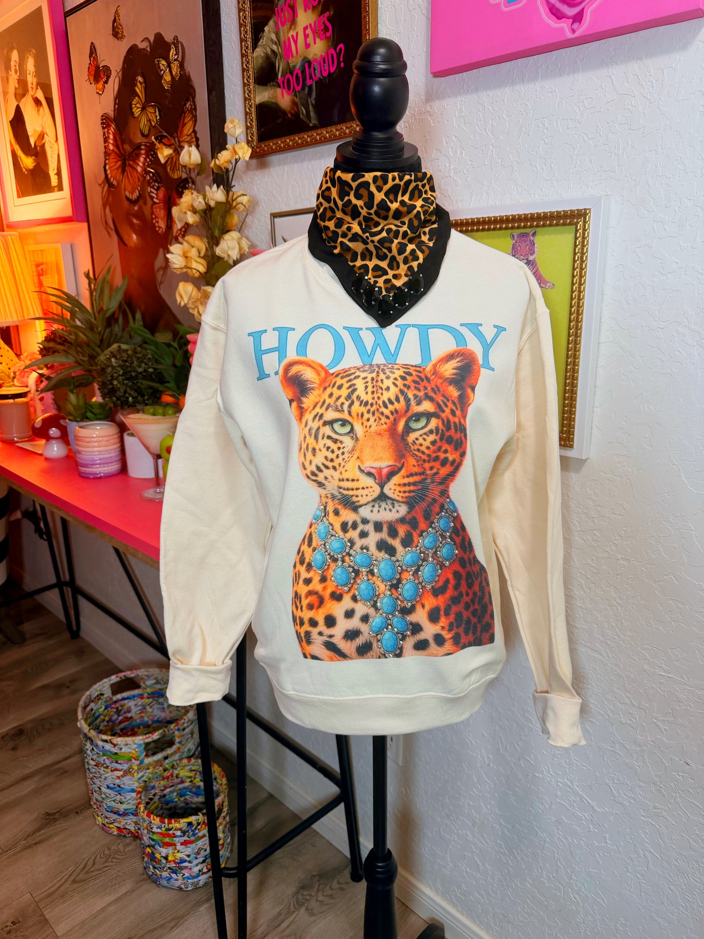 Howdy Rhinestone Crewneck