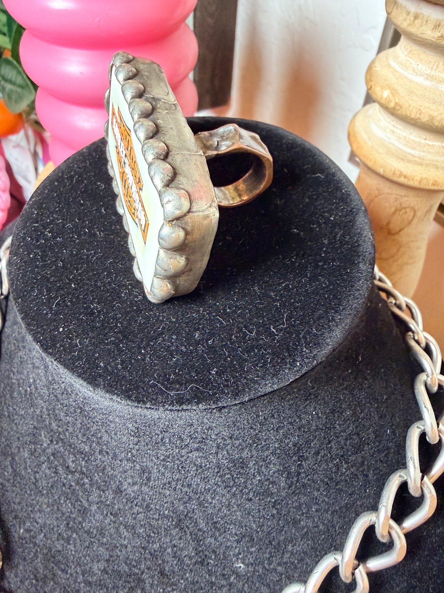Biker Necklace & Ring (Sold Separately)