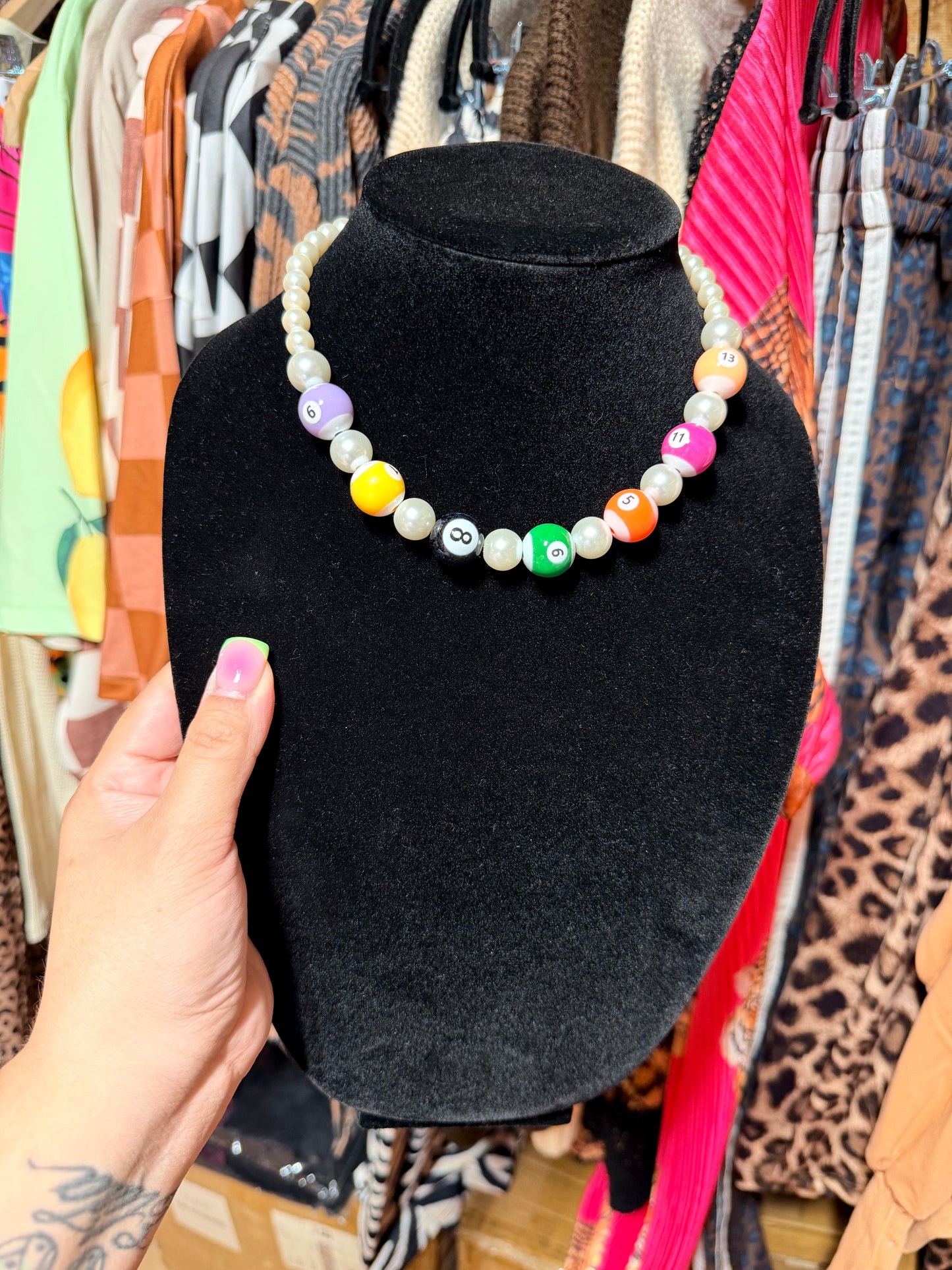 Pool Balls Necklace