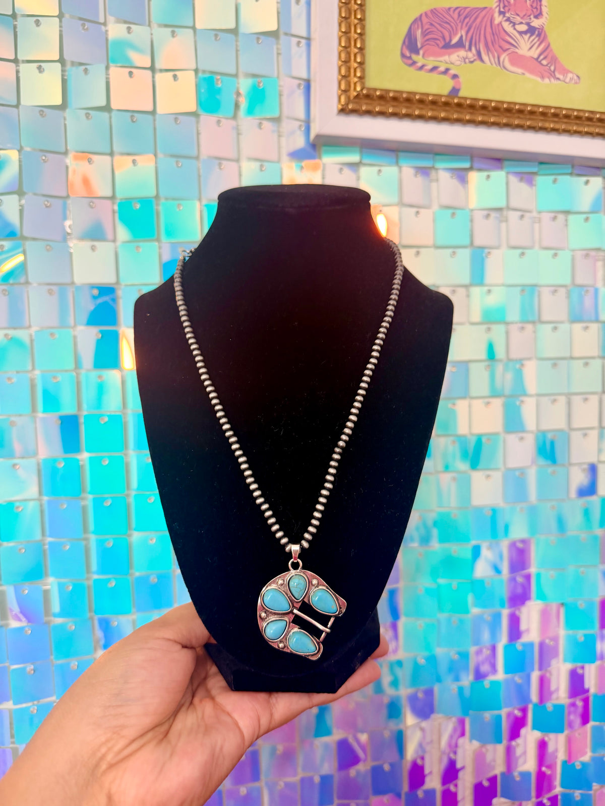 The Turquoise Buckle Necklace