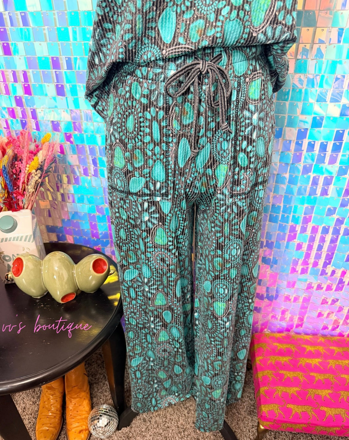 The Turquoise Jewels Pants