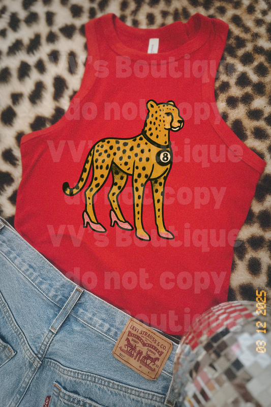 Boujee Cheetah Tank Tee