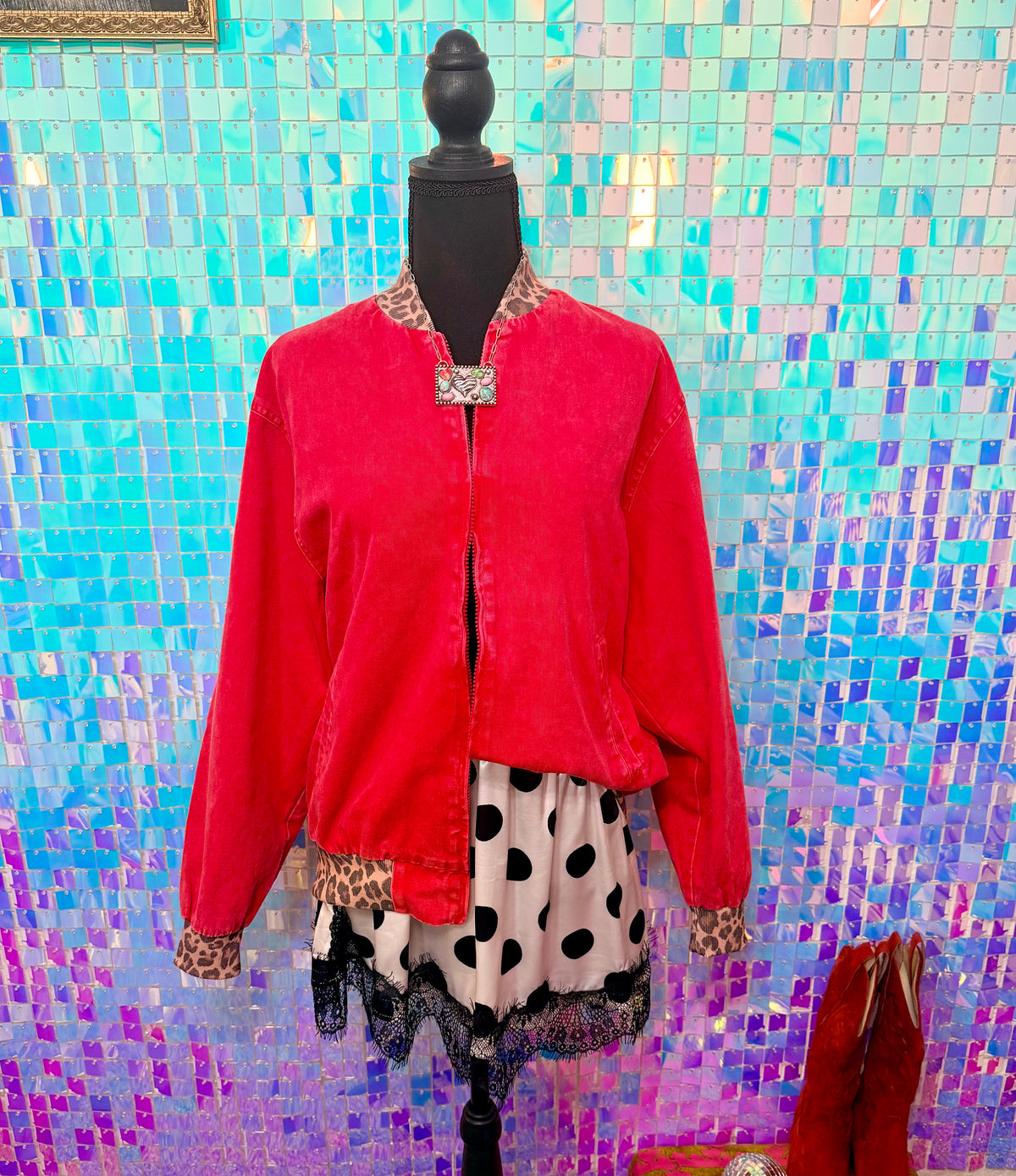 The Red Bomber Jacket