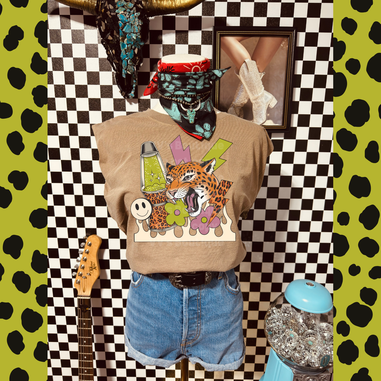 Roaring Leopard Muscle Tee