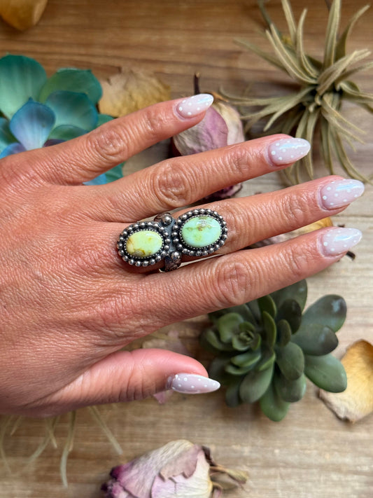 Mj Ring -Palomino Turquoise Adjustable Ring