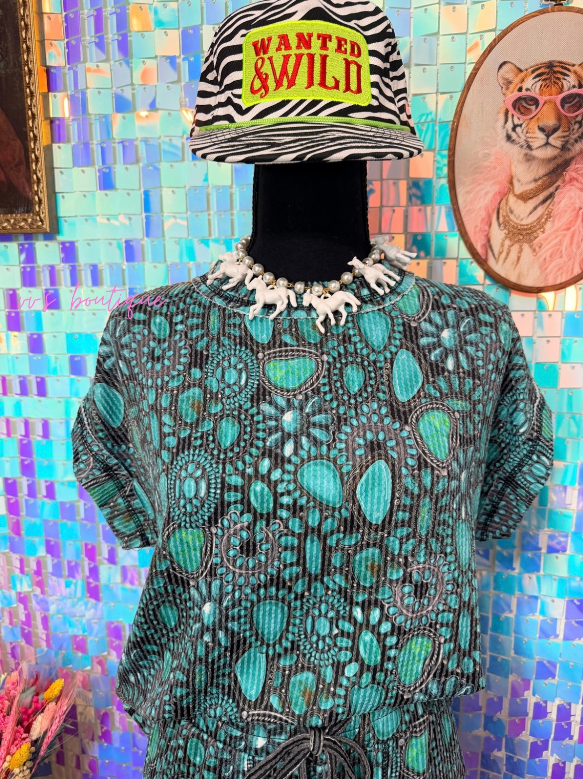 The Turquoise Jewels Top