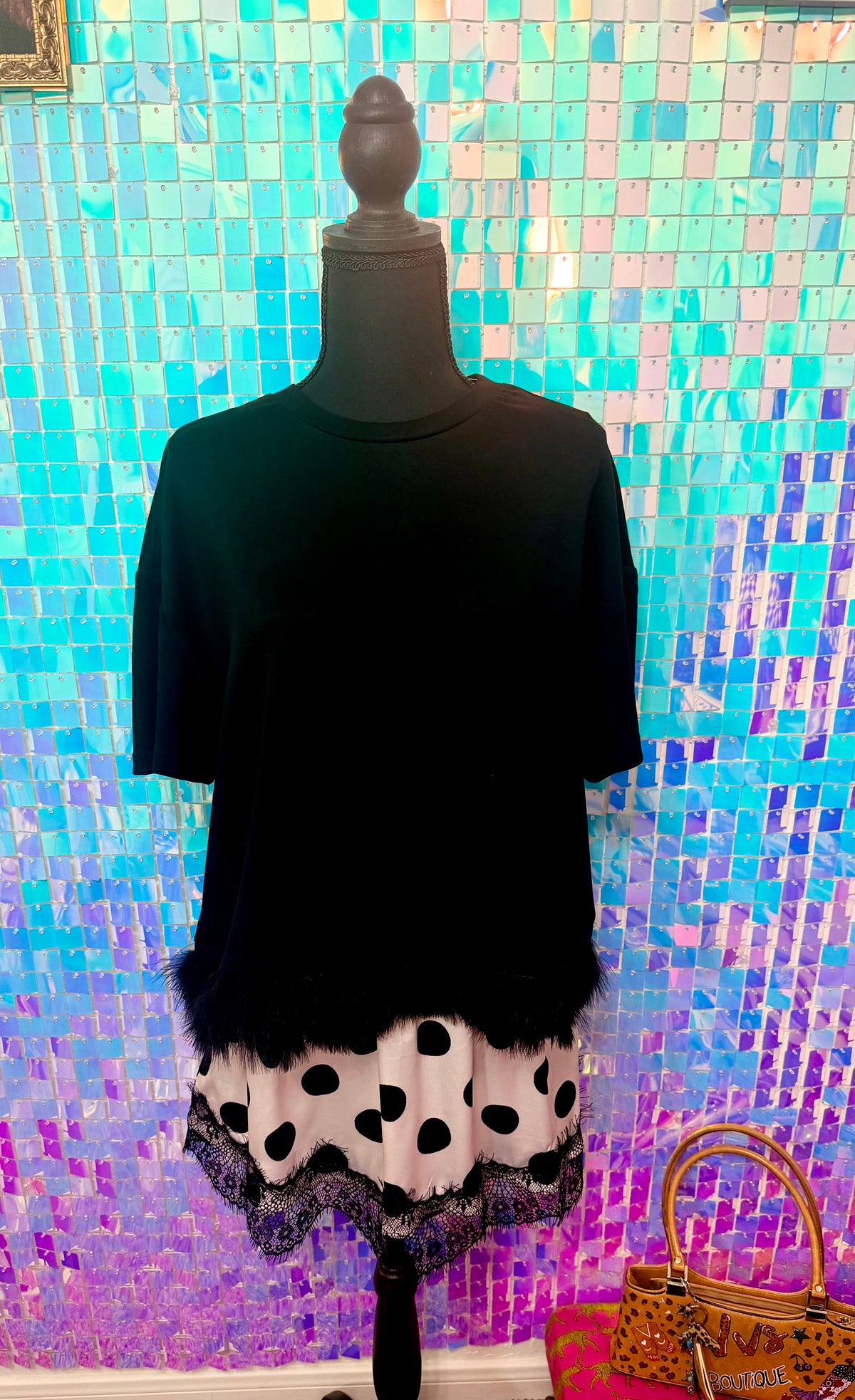 The Black & White Polka Dot Skirt