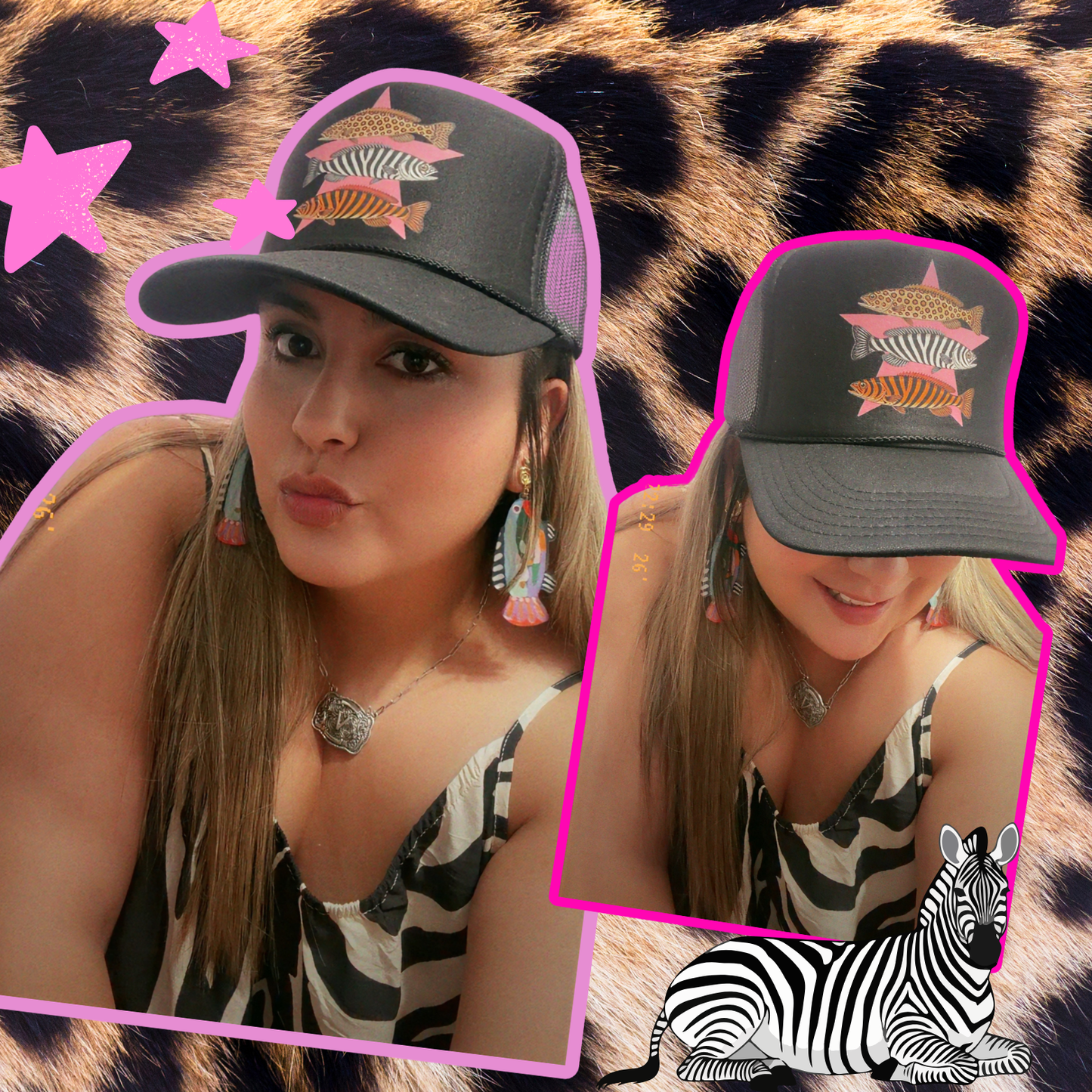 Jungle Fishy Trucker Hat