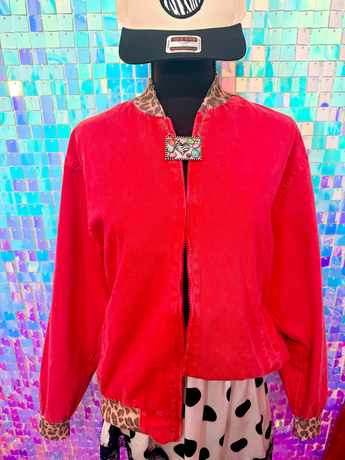 The Red Bomber Jacket