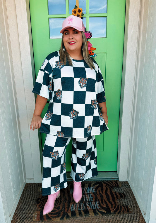 Black Checkered Tiger Set