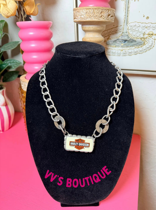 Biker Necklace & Ring (Sold Separately)
