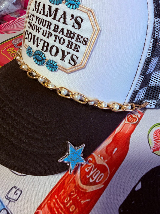 Turquoise Star Hat Pin