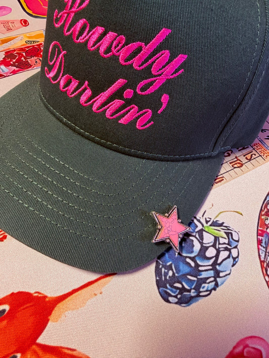 Pink Star Hat Pin