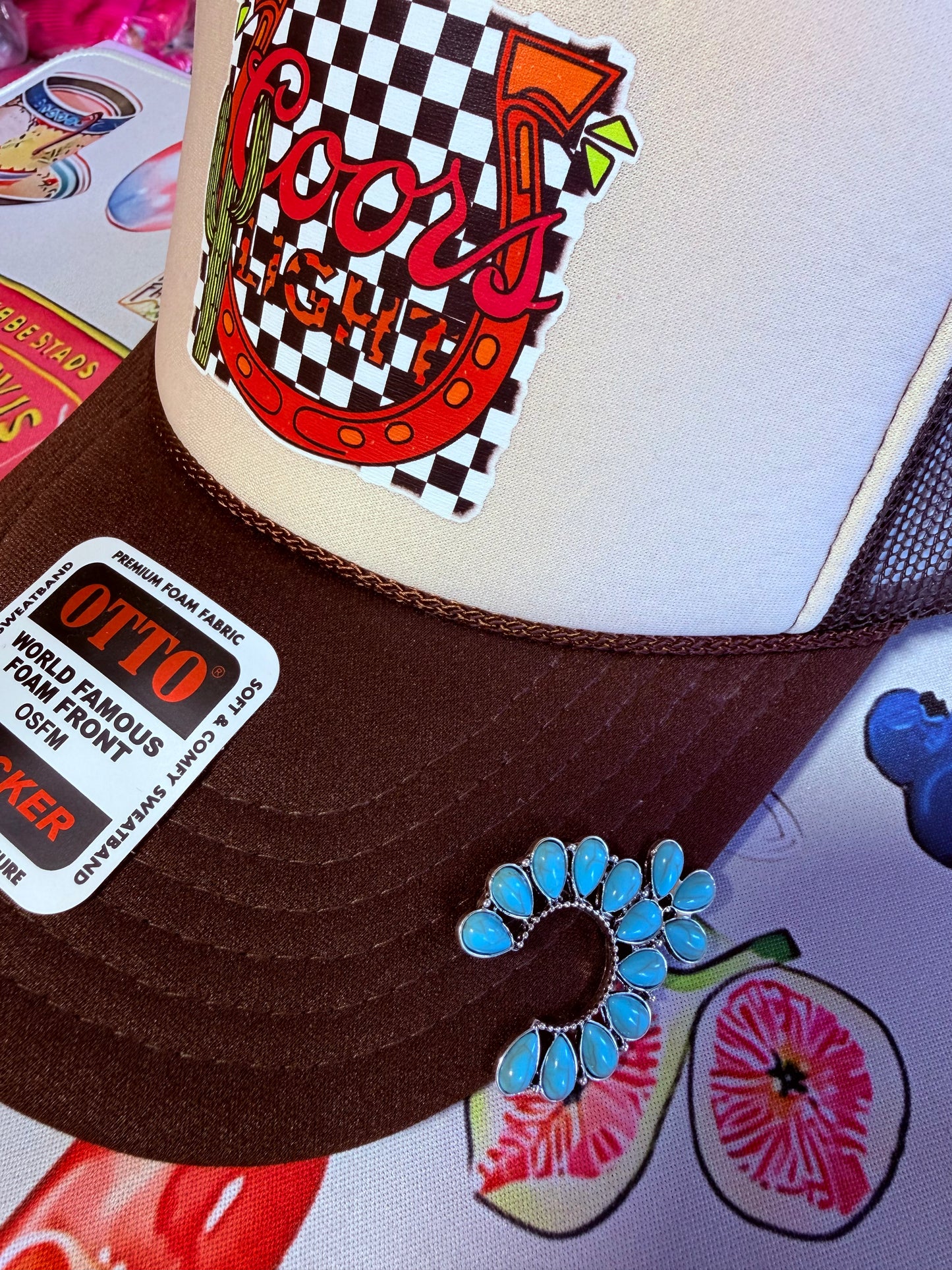 Turquoise Squash Blossom Hat Pin