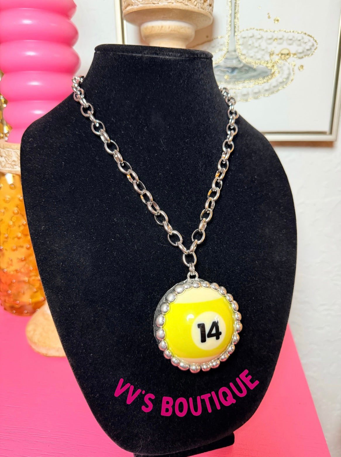 Pool Ball Necklace