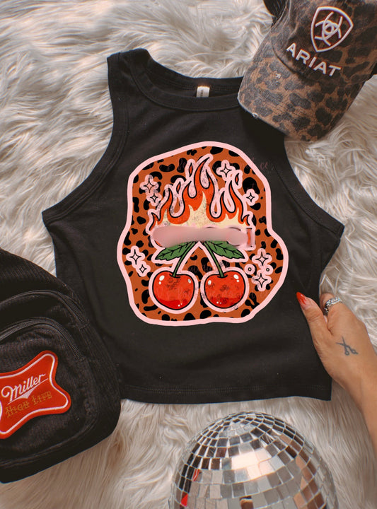 Boujee Cherry Flame Tank