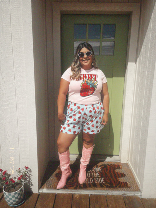 Sweet Strawberry Baby Tee