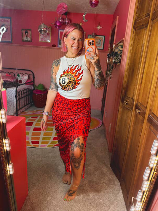 Flaming Eight Ball Tank