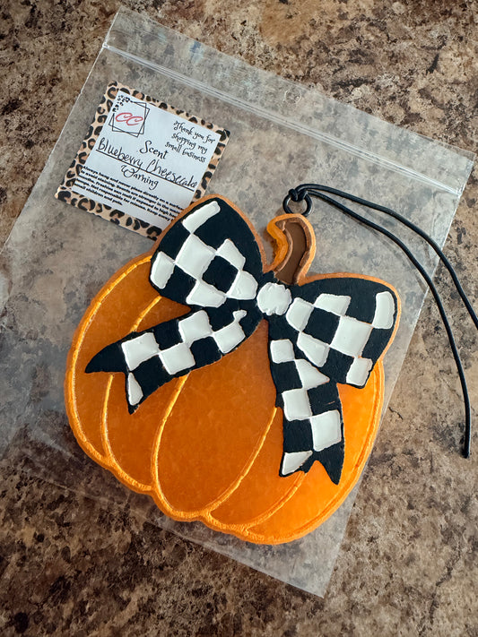 Pumpkin Checkered Freshie