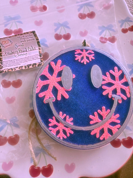 Smiley W/Snowflakes Freshie