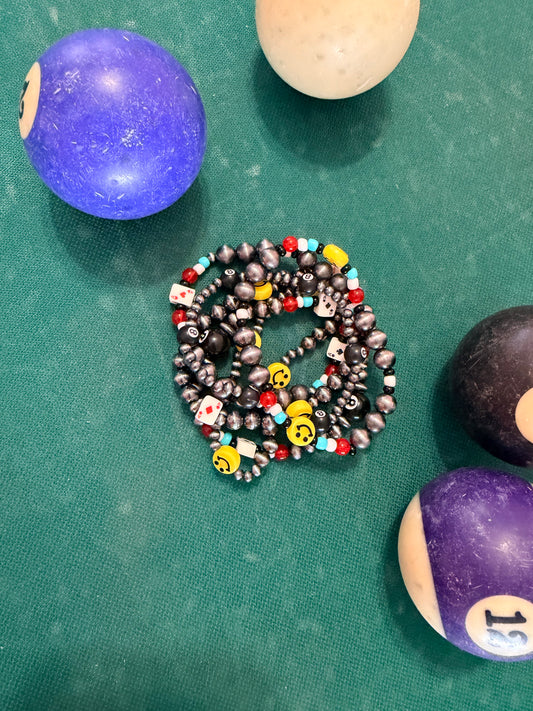 Smiles & Cards Bracelet Set