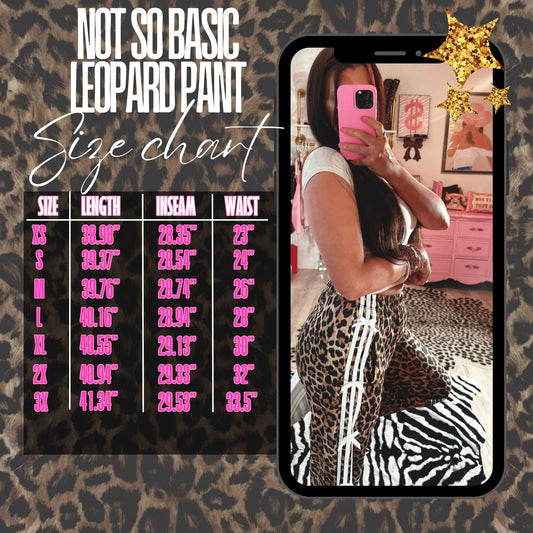 Cheetah Bow Pants (PRE ORDER) READ DESCRIPTION