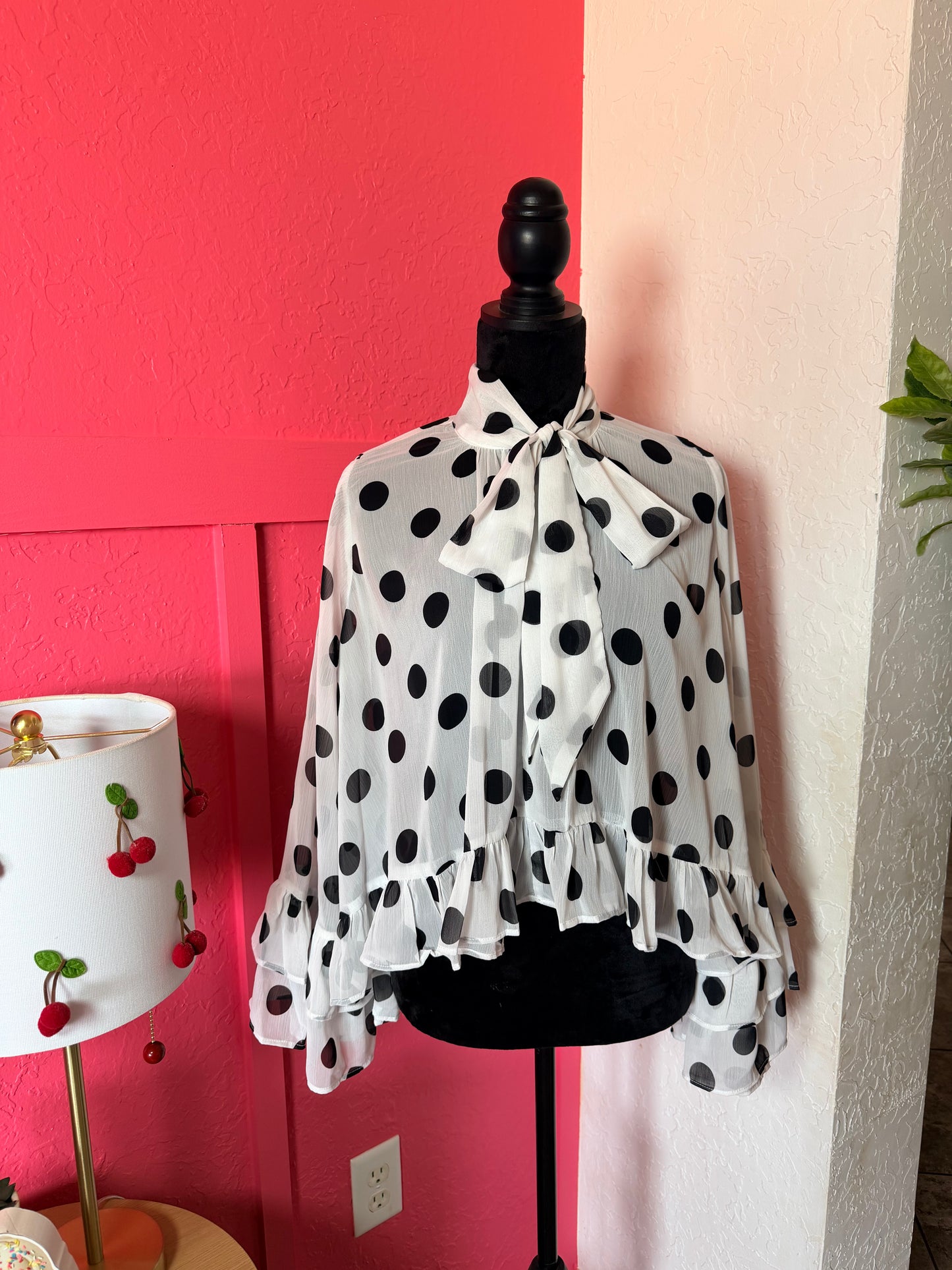 The Lacy Chiffon Ruffle Blouse