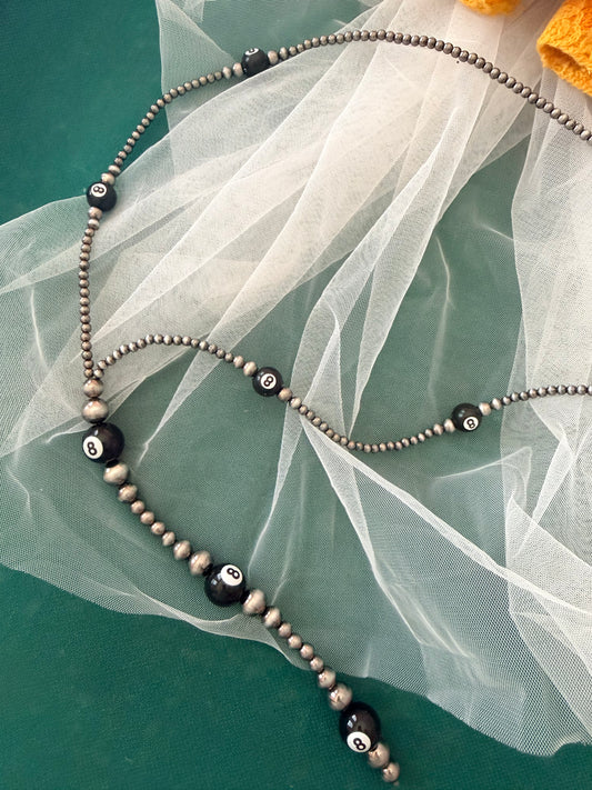 Lariat 8 ball necklace