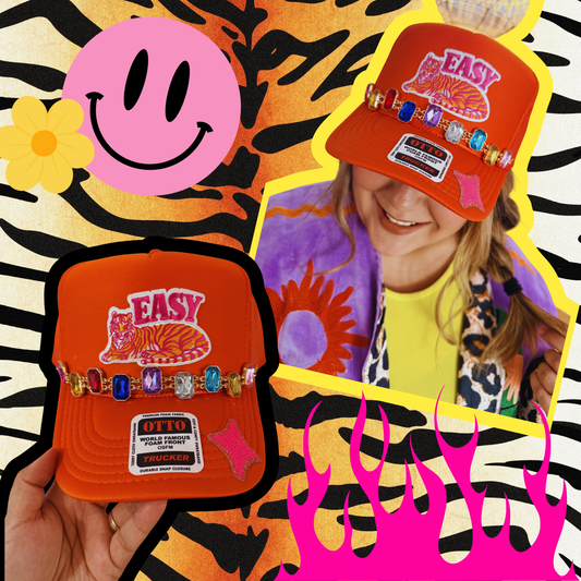 Funky Easy Tiger Trucker Hat