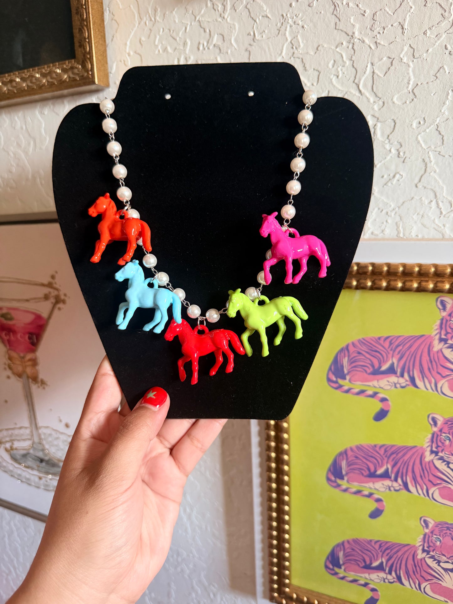 Colorful Horsin Around Necklace