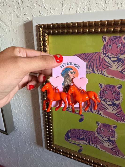 Horsin Around Earrings
