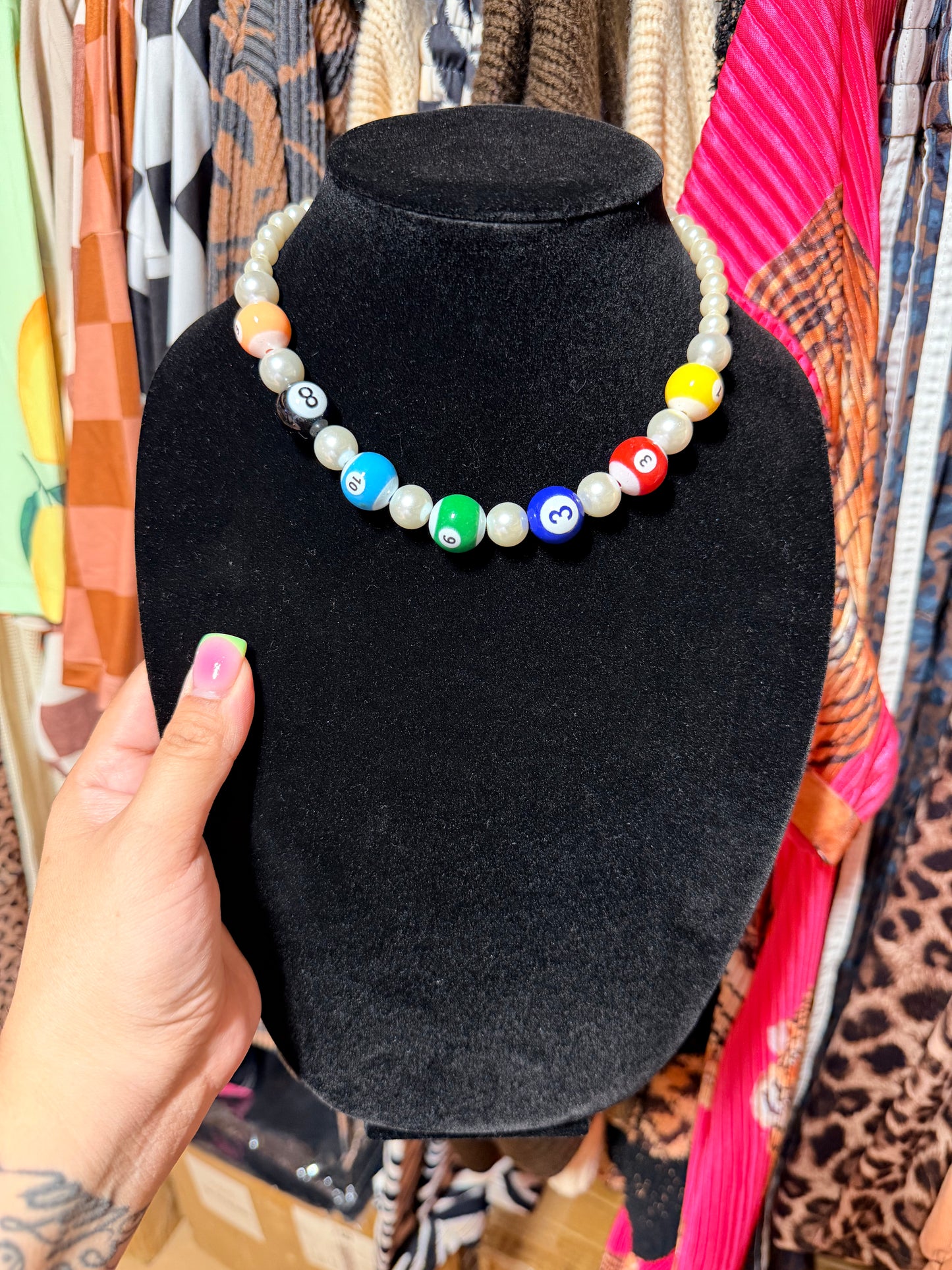 Pool Balls Necklace